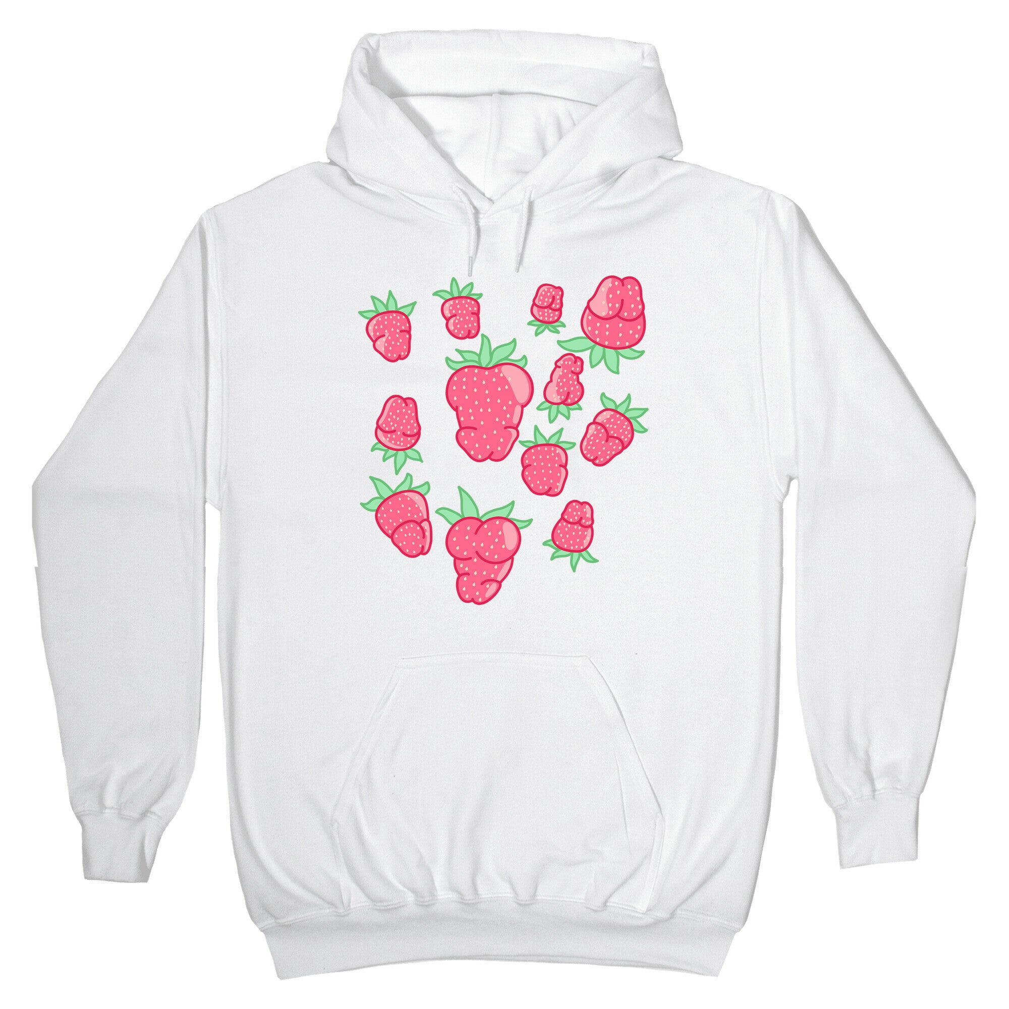 Strawberry Peens Pattern Hoodie